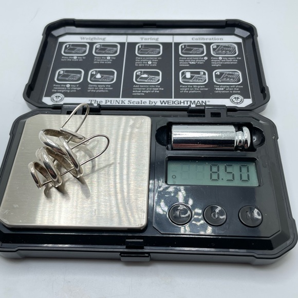 Sterling Spiral Earrings - Picture 3 of 5